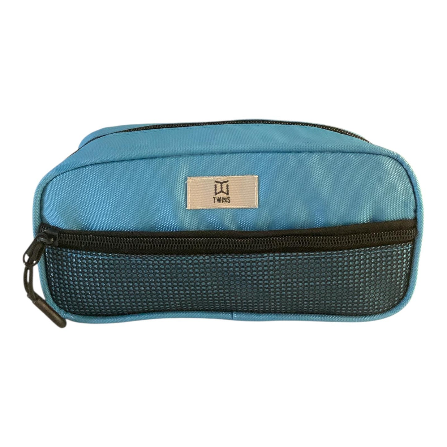 A&T Twins Pencil Case Large Size Blue Color || مقلمة توينز اي اند تي حجم كبير لون أزرق
