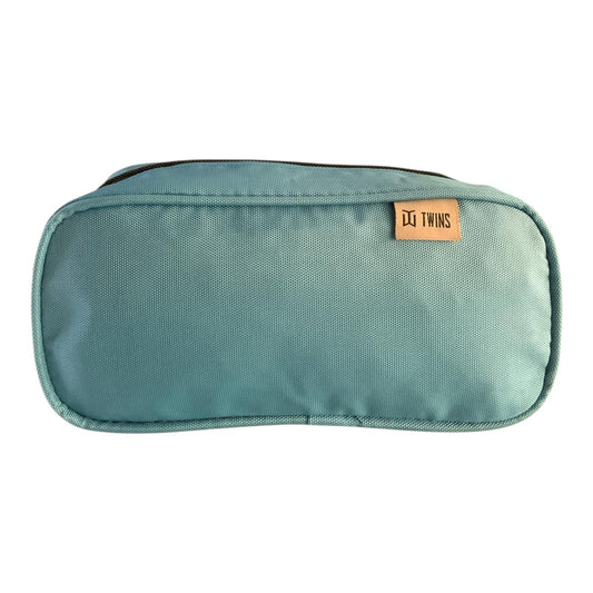 A&T Twins Pencil Case Large Size Blue Color || مقلمة توينز اي اند تي حجم كبير لون أزرق
