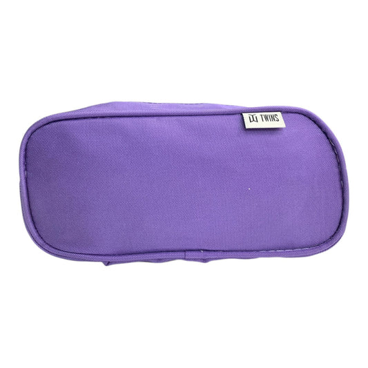 A&T Twins Pencil Case Large Size Purple Color || مقلمة توينز اي اند تي حجم كبير لون بنفسجي