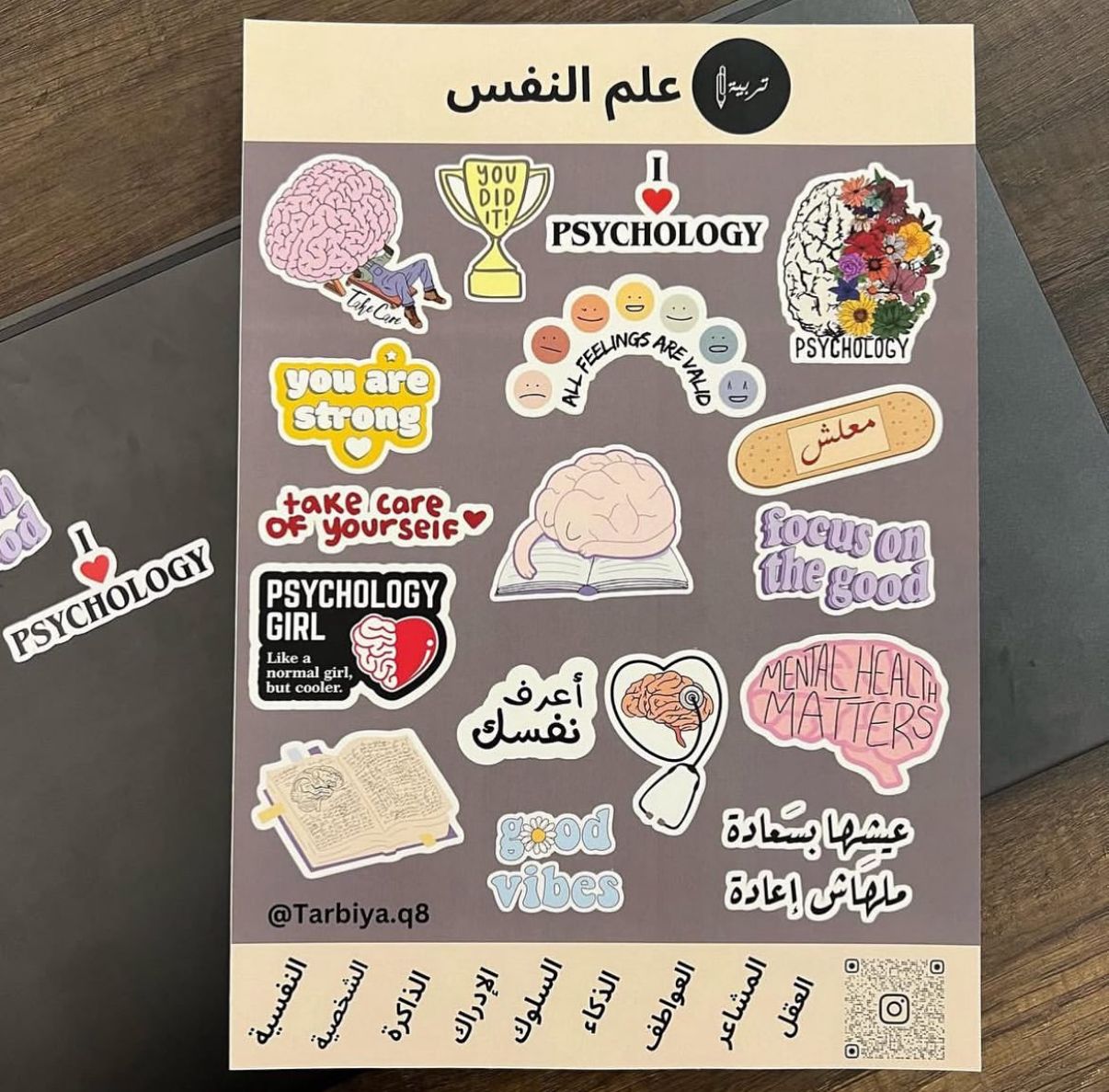 Education Stickers Psychology || ستيكرات كلية التربية تخصص علم نفس