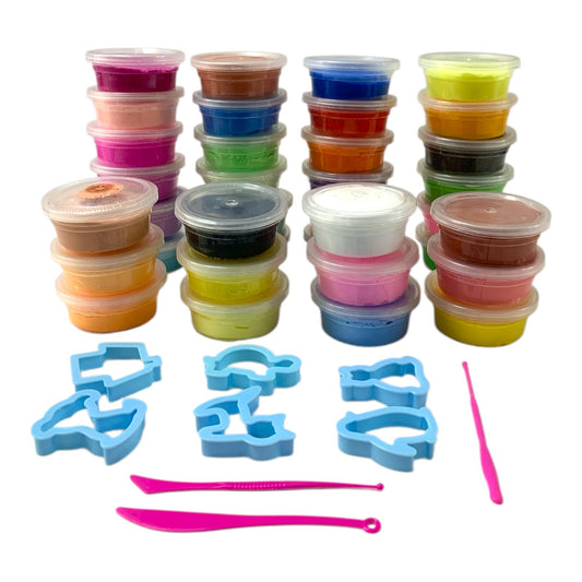 A&T Slime Set 36 Colors with Cutters #2 || مجموعة سلايم اي اند تي 36 لون مع قواطع #2