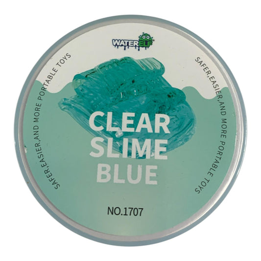 Water Elf Clear Slime 120ml Clear Slime Blue || سلايم شفاف 120 مل لون ازرق شفاف