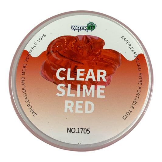 Water Elf Clear Slime 120ml Clear Slime Red || سلايم شفاف 120 مل لون أحمر شفاف