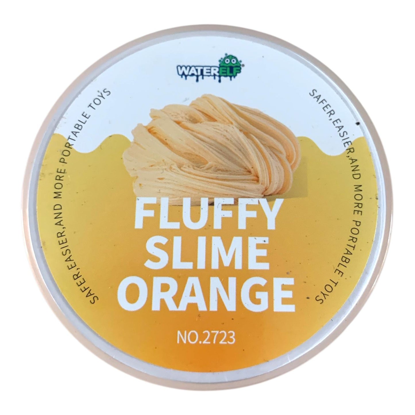 Water Elf Fluffy Slime 120ml Orange || سلايم 120 مل فلافي لون برتقالي