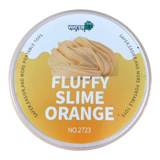 Water Elf Fluffy Slime 120ml Orange || سلايم 120 مل فلافي لون برتقالي