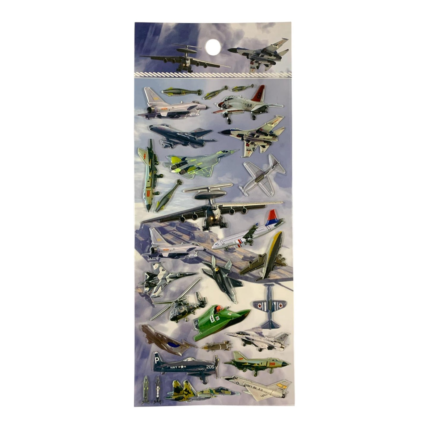 A&T Embossed Stickers Fighter Jets #1 || ستيكرات بارزة اي اند تي طائرات حربية #1