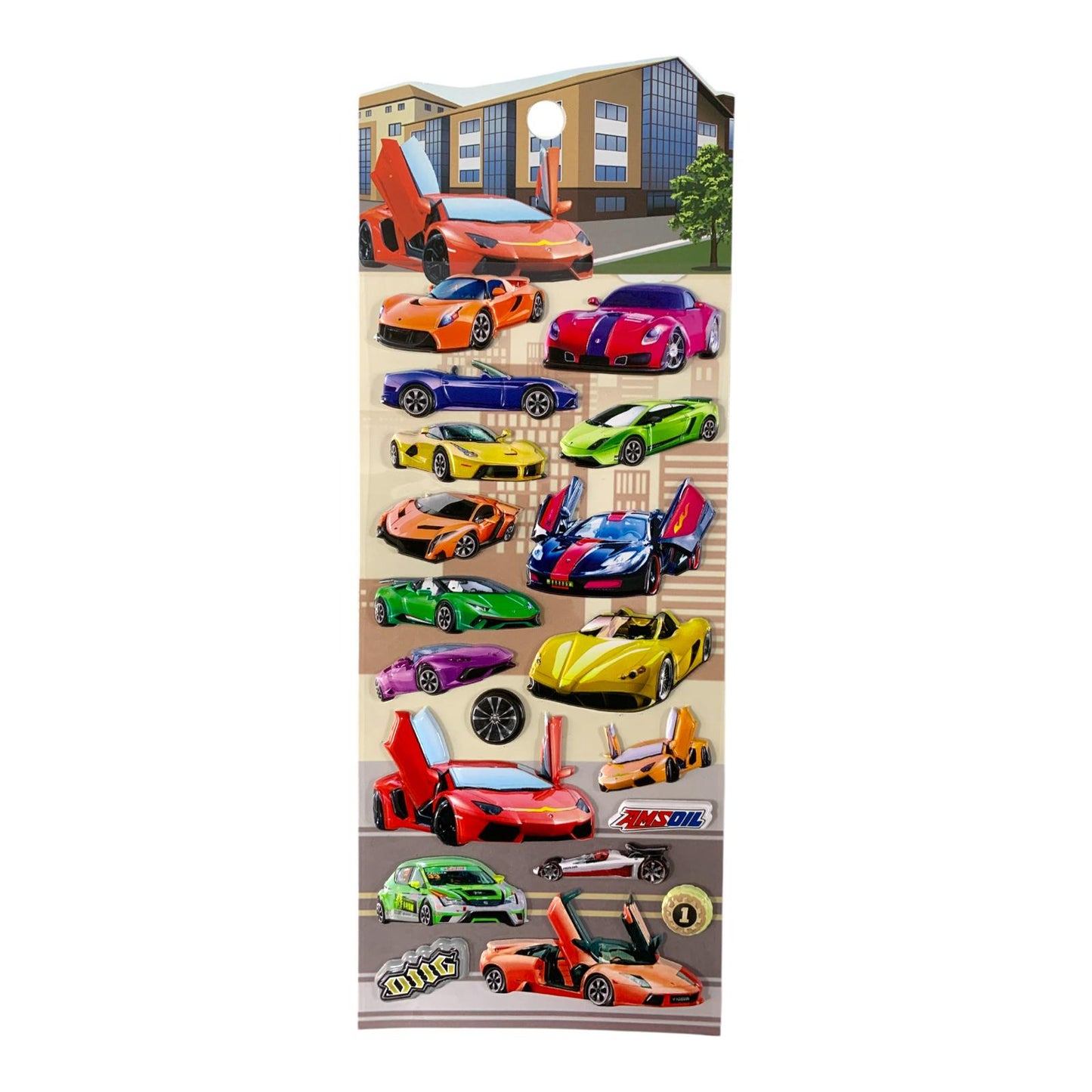 A&T Embossed Stickers Vehicles #8 || ستيكرات بارزة اي اند تي سيارات #8