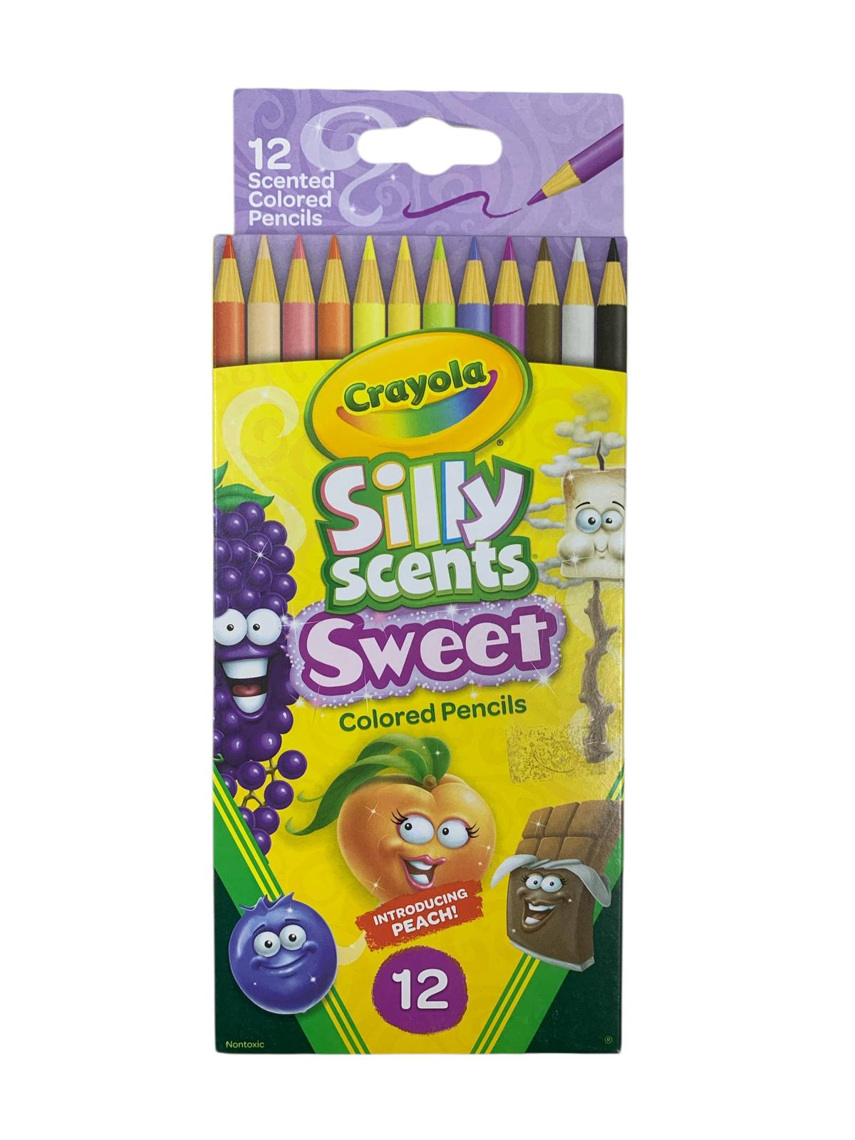 Crayola Silly Scents Sweet 12 Colored Pencils || الوان خشبية كرايولا 12 لون سيلي سنت معطر