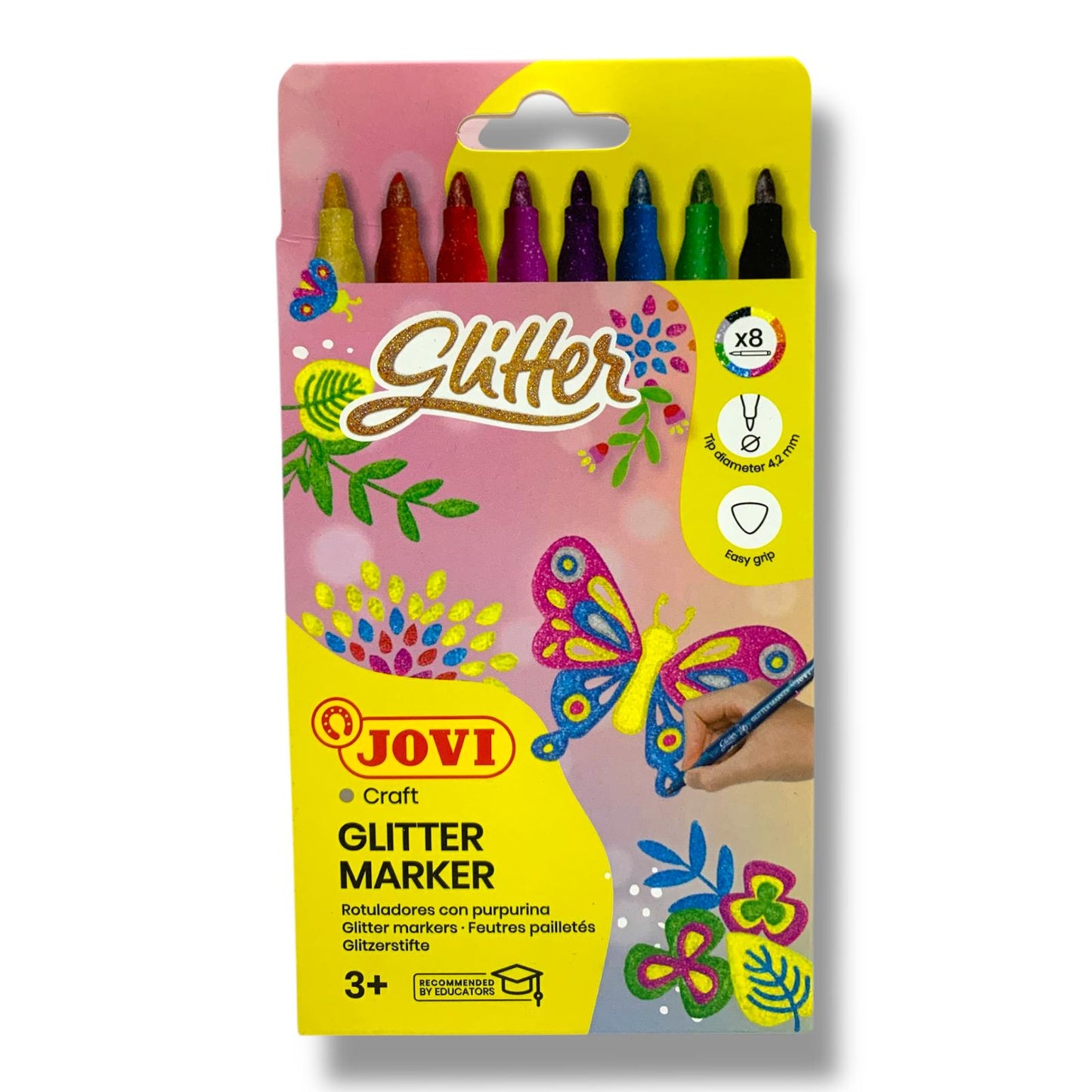 Jovi Glitter Marker 8 Colors || الوان جبيتر ماركر 8 لون