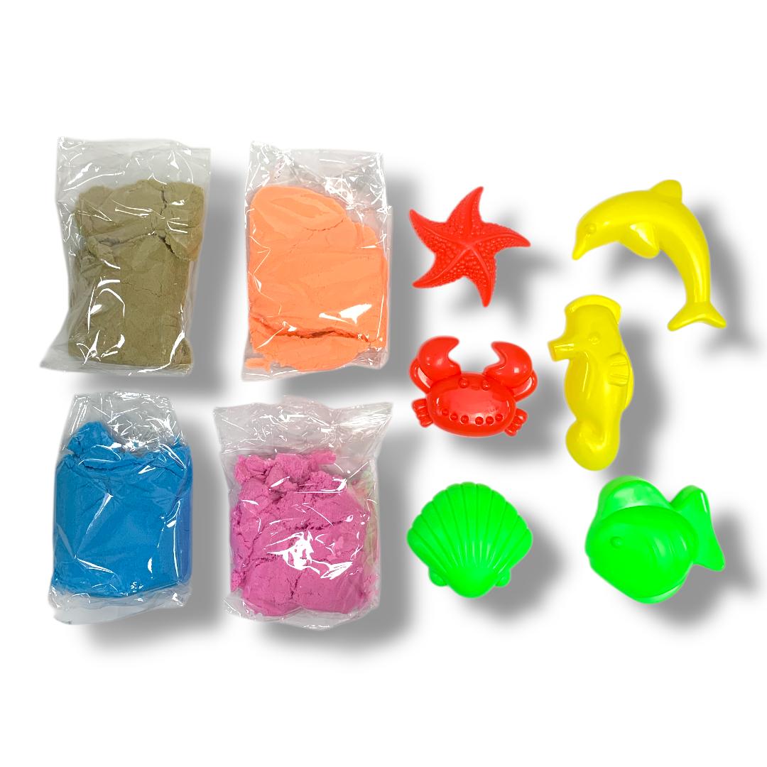 Kinetic Sand 4 Assorted Colors 500 g || رمل سحري 4 لون 500 جرام
