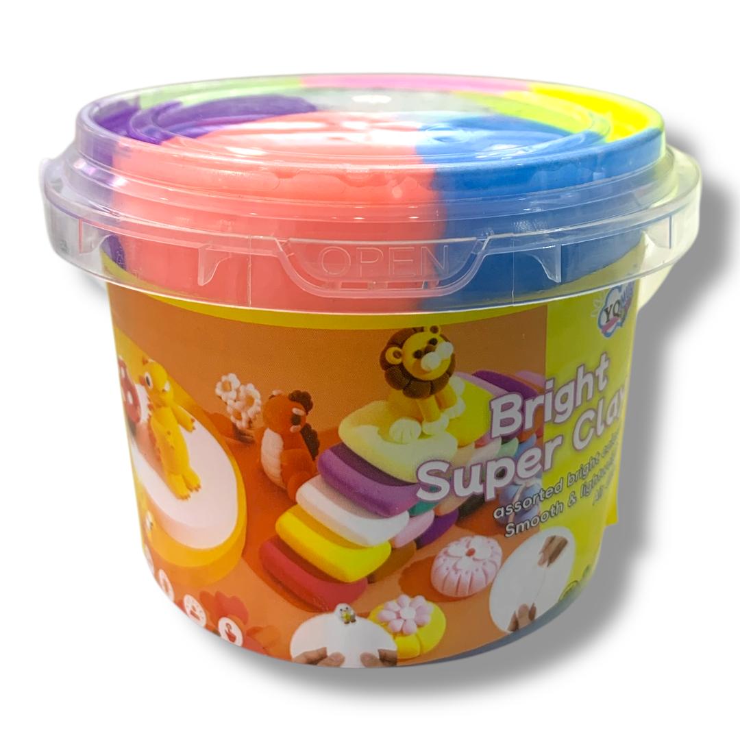 Bright Super Clay Light 300 g Pastel Colors || سلايم هوائي خفيف 300 جرام الوان باستيل