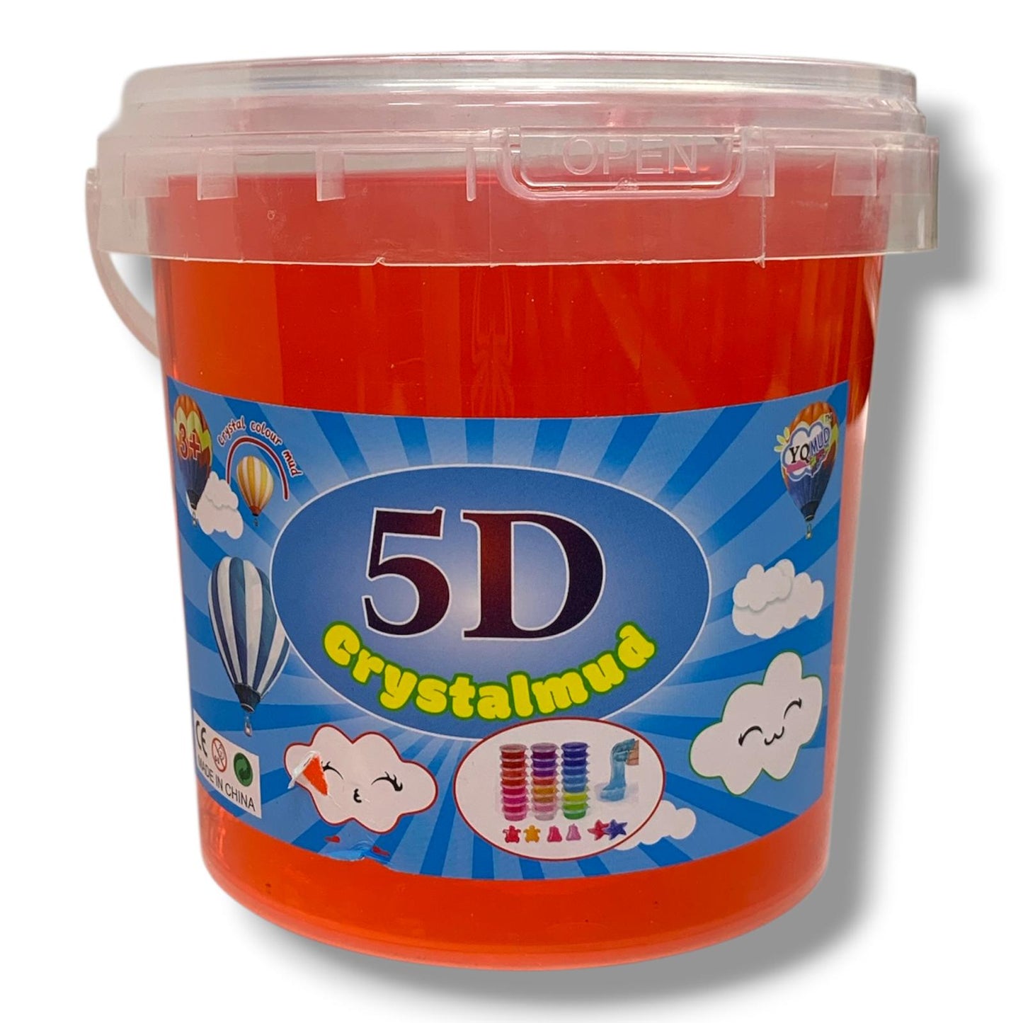 Jumbo Tub Stretchy Slime 1 Kg Red || علبة سلايم حجم 1 كيلو لون احمر
