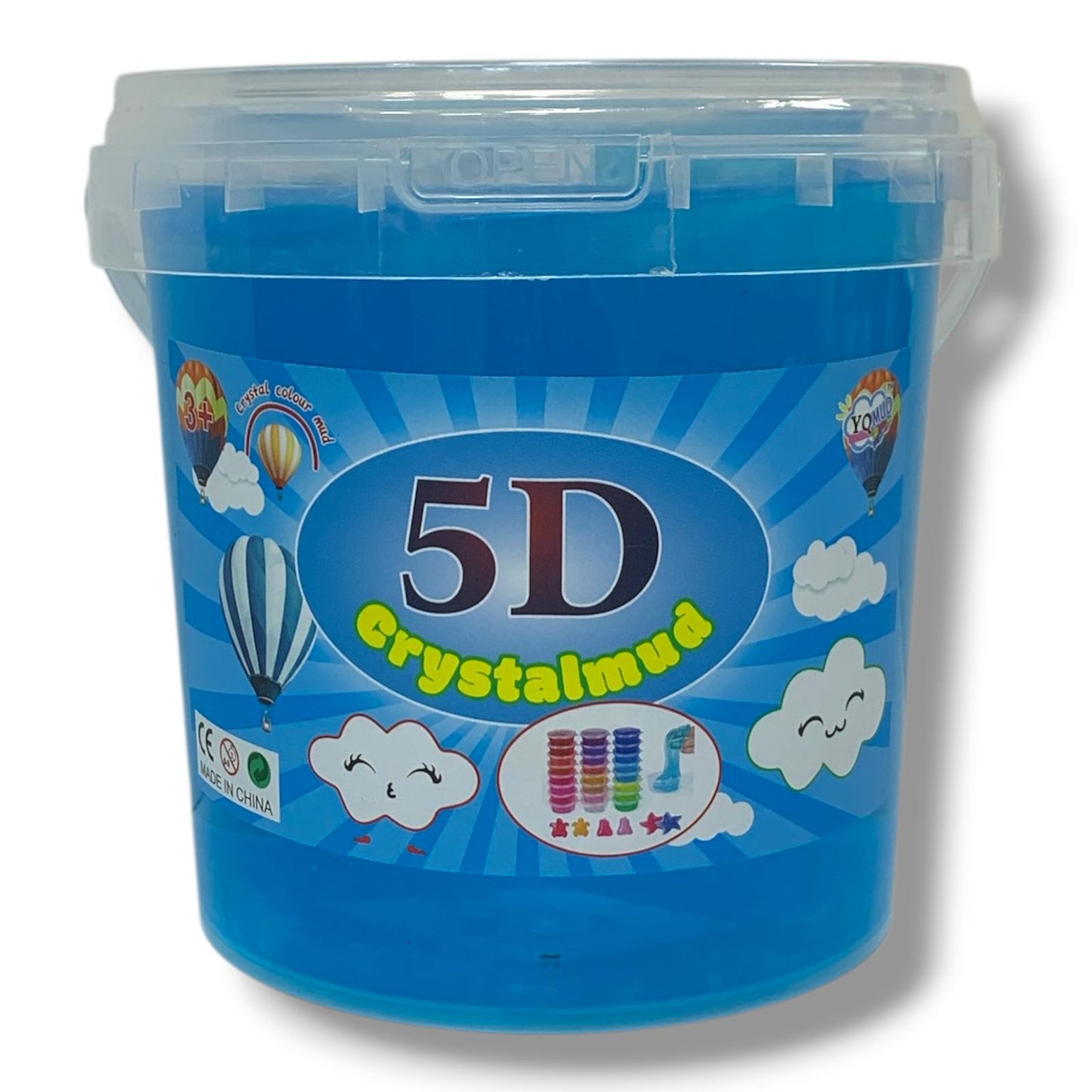 Jumbo Tub Stretchy Slime 1 Kg Blue || علبة سلايم حجم 1 كيلو لون ازرق