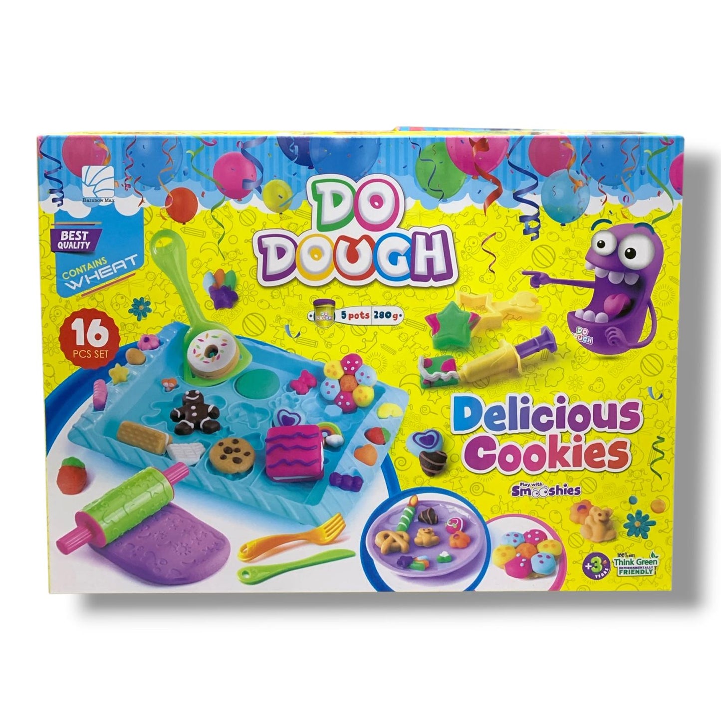 Do Dough Playdough Delicious Cookies Set 16 Pcs || مجموعة طين صلصال دو دوه 16 قطعه الكوكيز