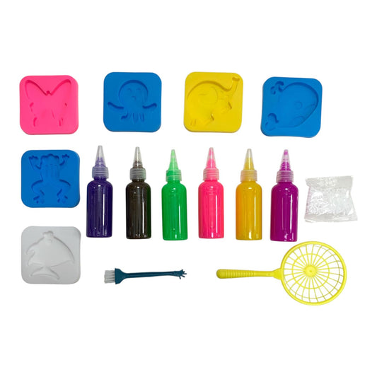 Slime Gel Water Spirit DIY Set 6 Colors || لعبة سلايم جل واتر سبيريت 6 لون