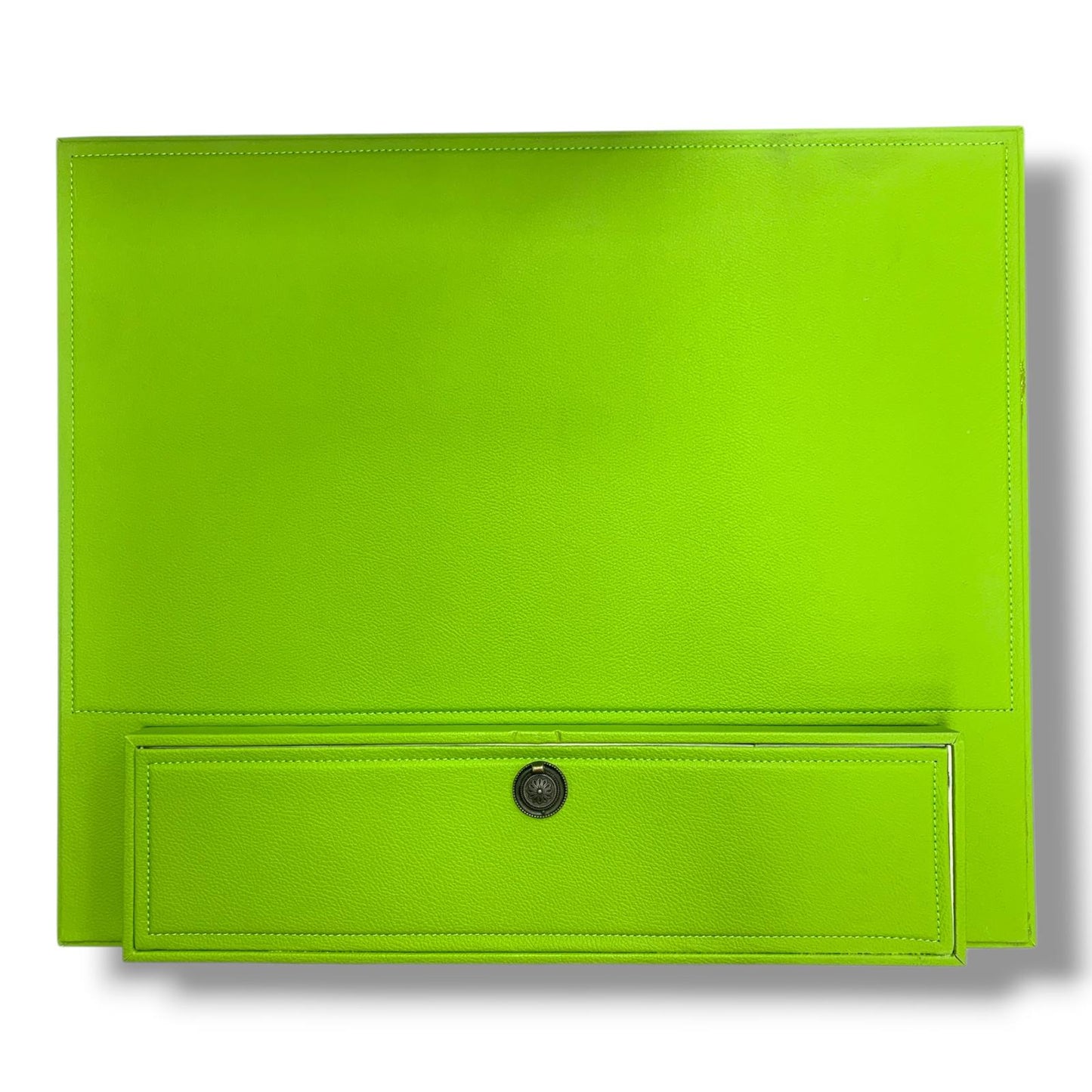 Green Leather Desk Set 6 PCS || طقم مكتب جلد اخضر6 قطع