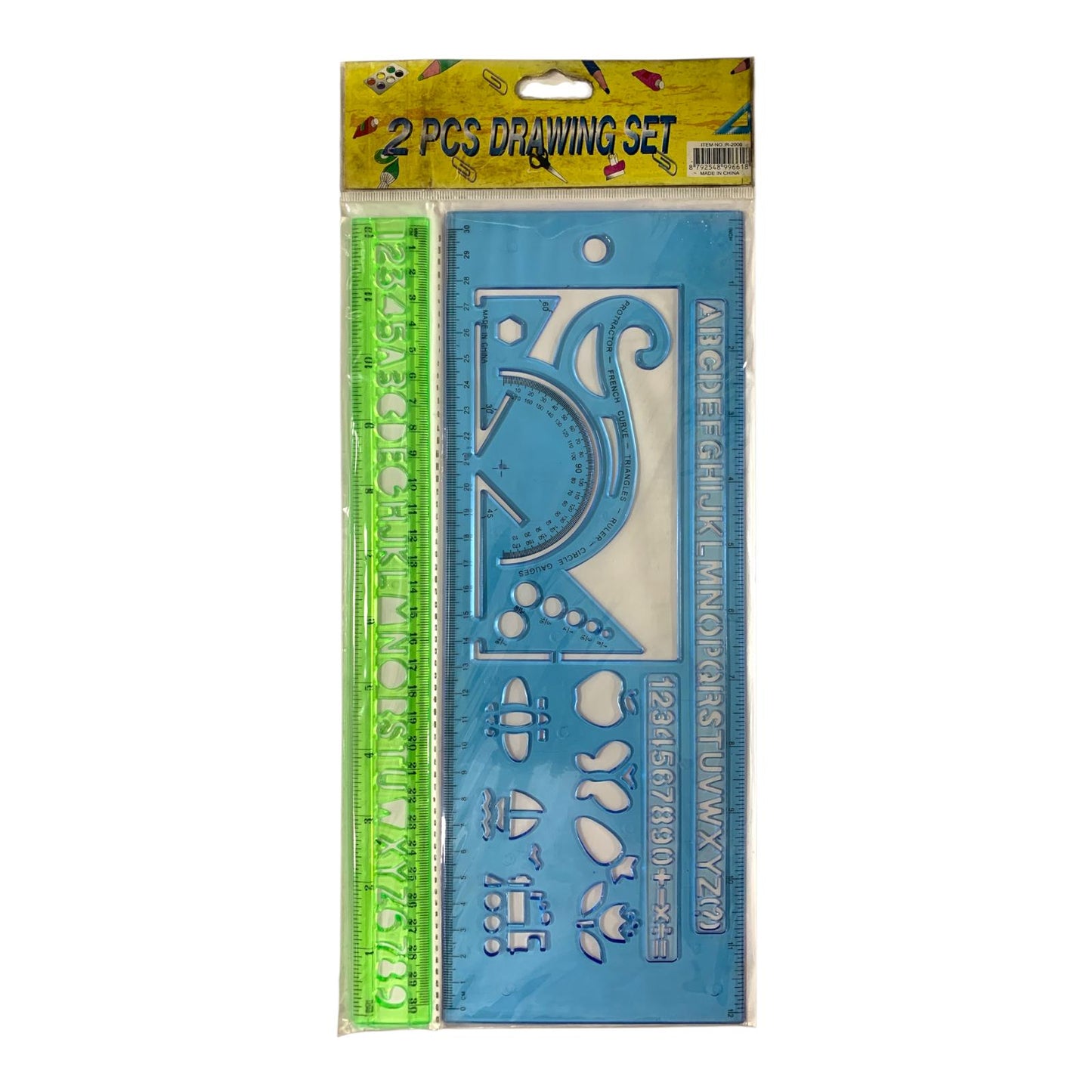 A&T 2 Piece Drawing Set || مساطر اي اند تي فنية 2 قطعة