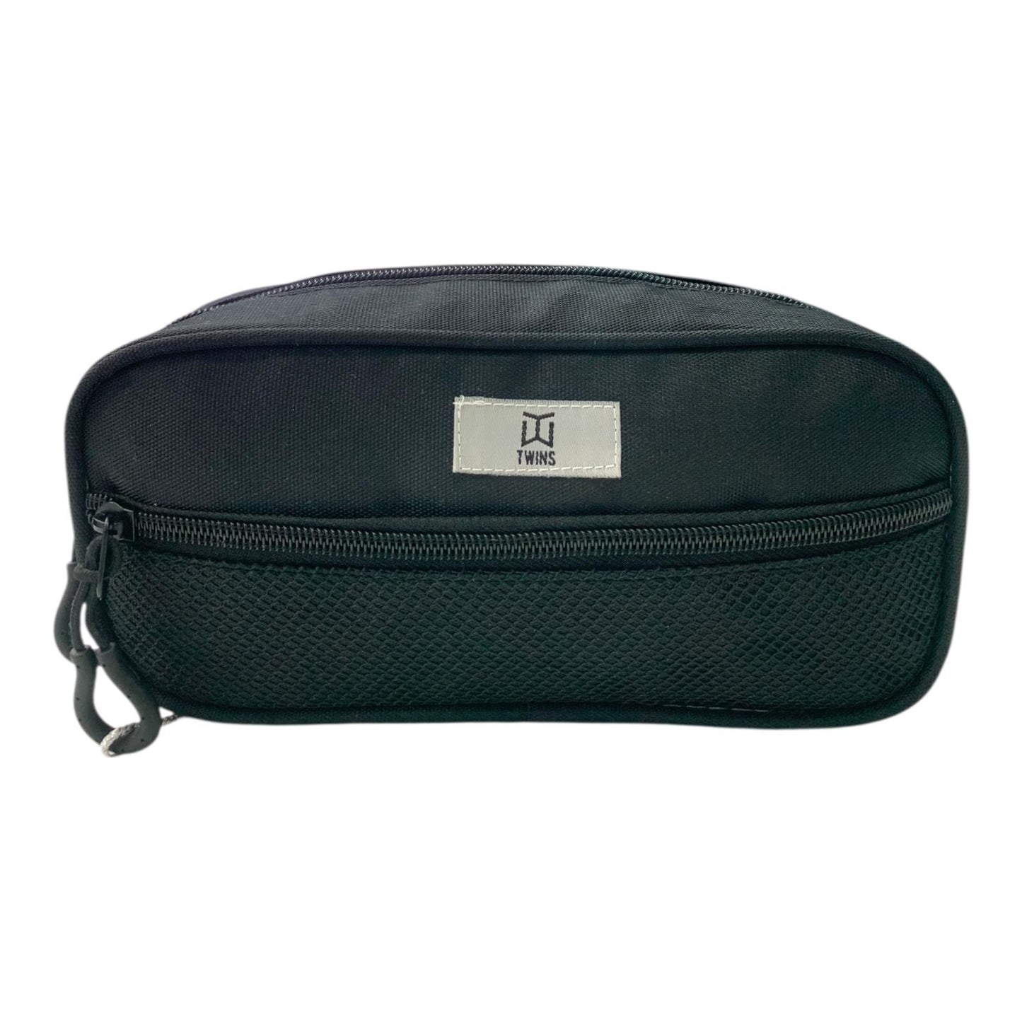 A&T Twins Pencil Case Large Size Black Color || مقلمة توينز اي اند تي حجم كبير لون اسود