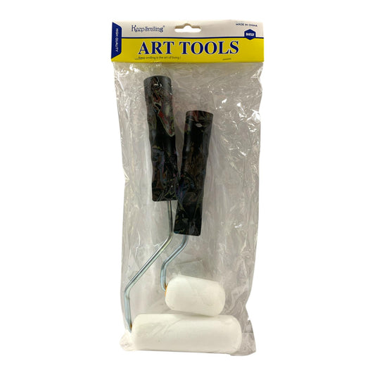 Art Tools Rollers Two Piece Sets || طقم رولات للفنية 2 قطعه