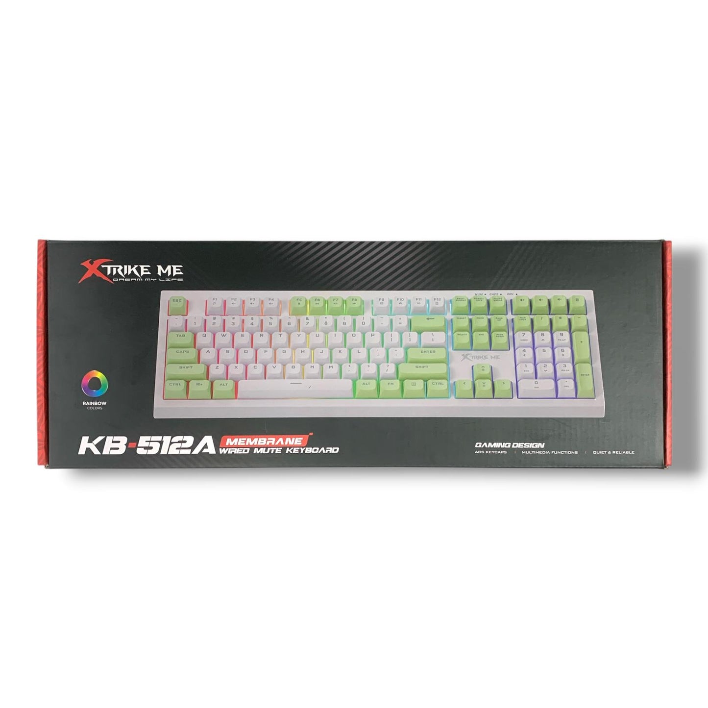 Xtrike Me Gaming Keyboard XT-KB-512 A || اكس سترايك مي كي بورد للقيمينق