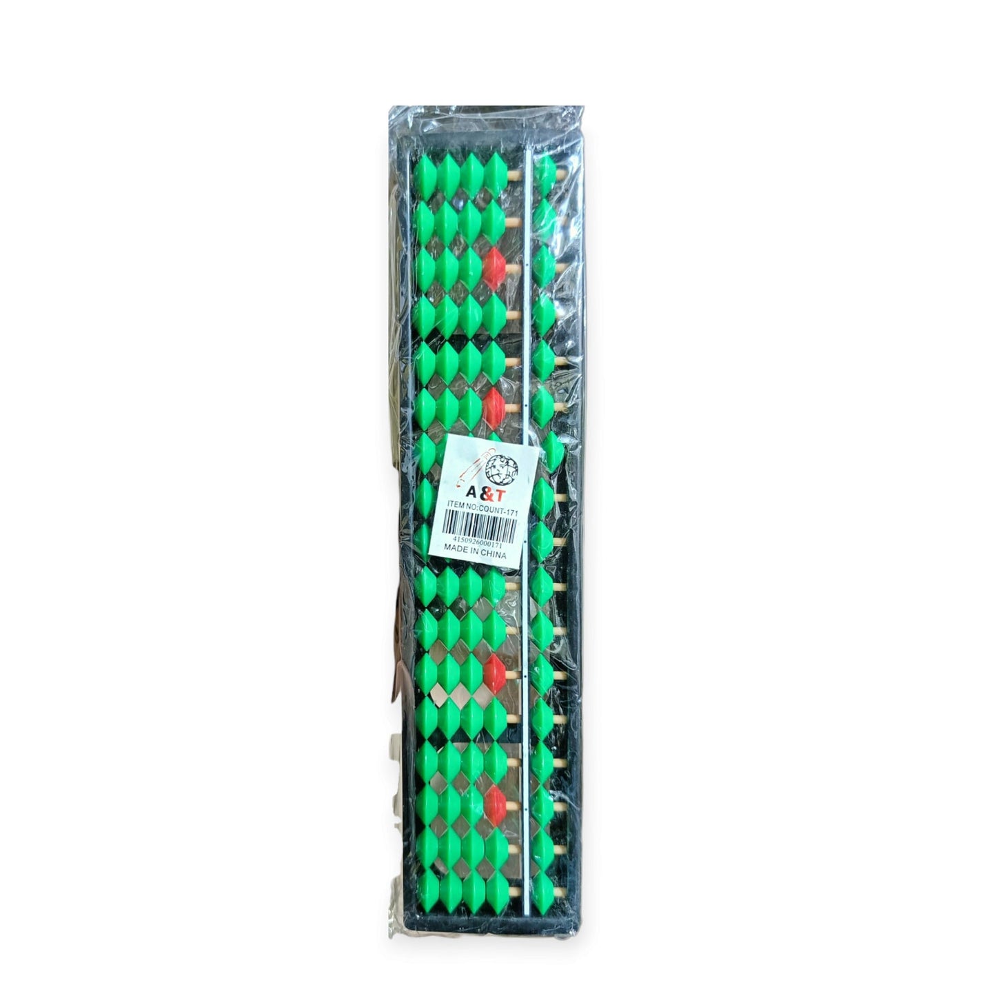 A&T Chinese Abacus 17 Columns Green COUNT-171