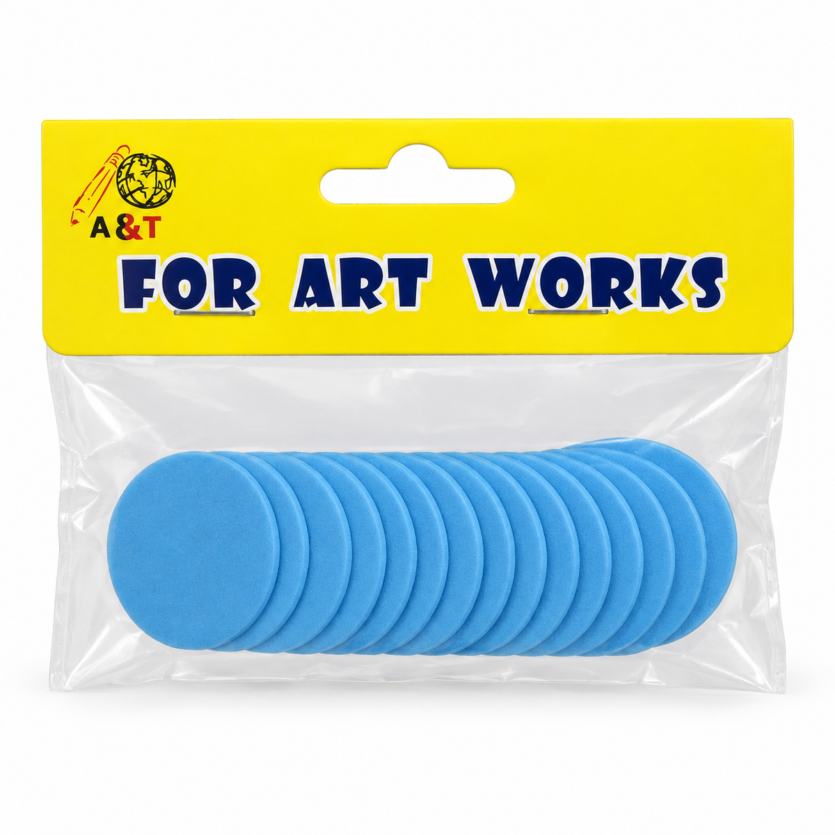 A&T Foam Circles Sky Blue || دوائر فوم اي اند تي لون أزرق سماوي
