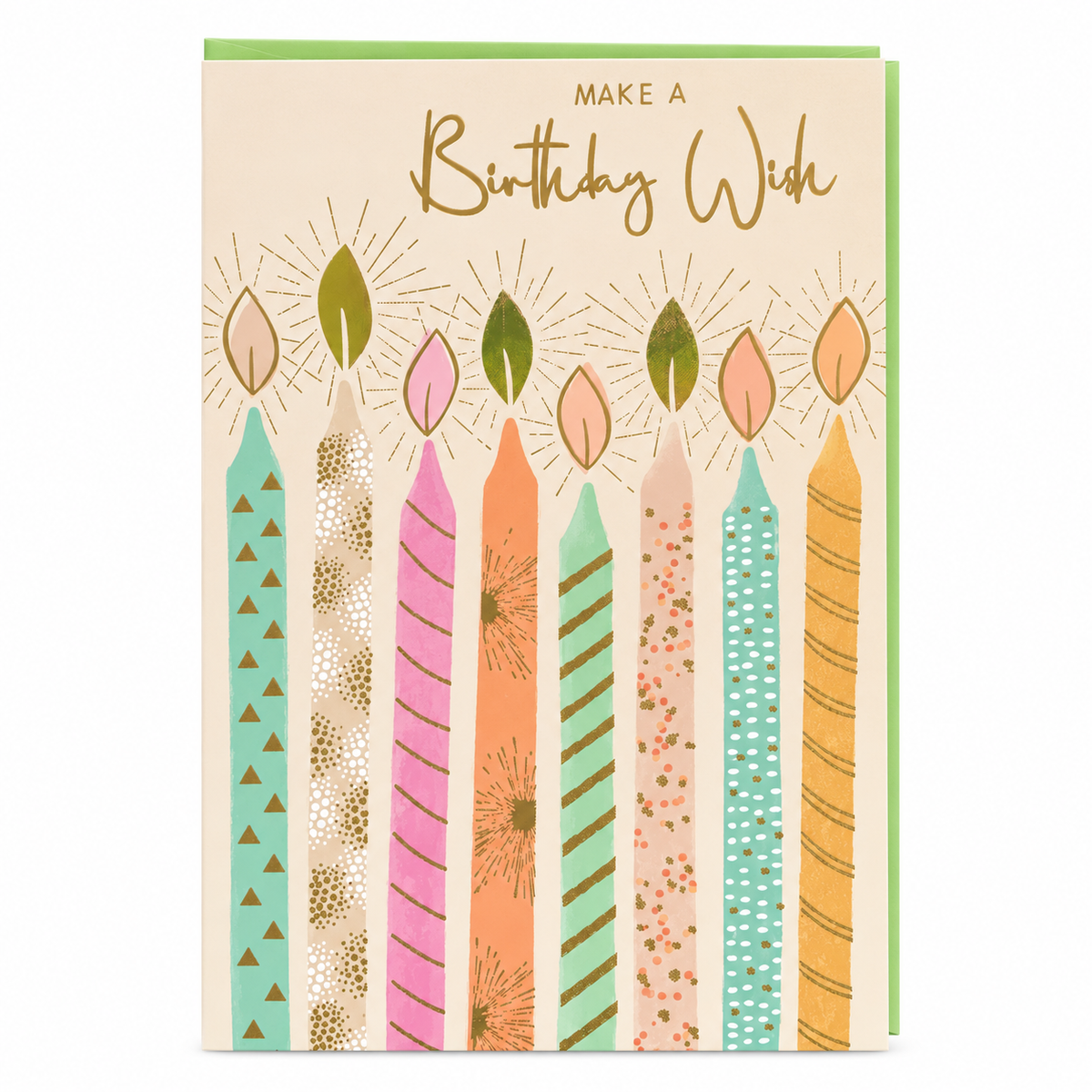 Make a Birthday Wish Candle Greeting Card || بطاقة أمنية عيد ميلاد بالشموع