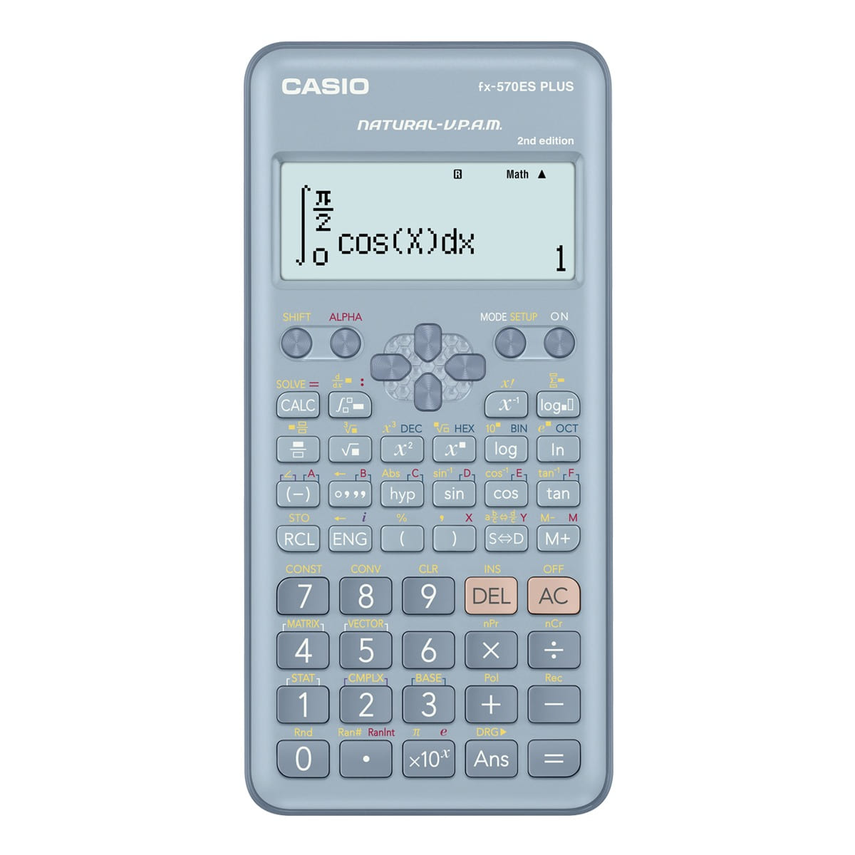 casio fx 570 es plus bu || اله حاسبة كاسيو ٥٧٠ العلمية لون ازرق