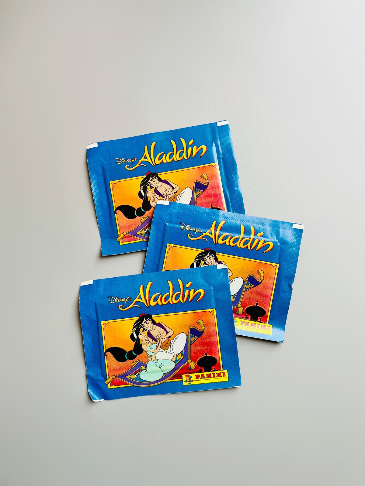 Disney Aladdin Panini Sticker Pack || ظرف ملصقات ديزني علاء الدين بانيني