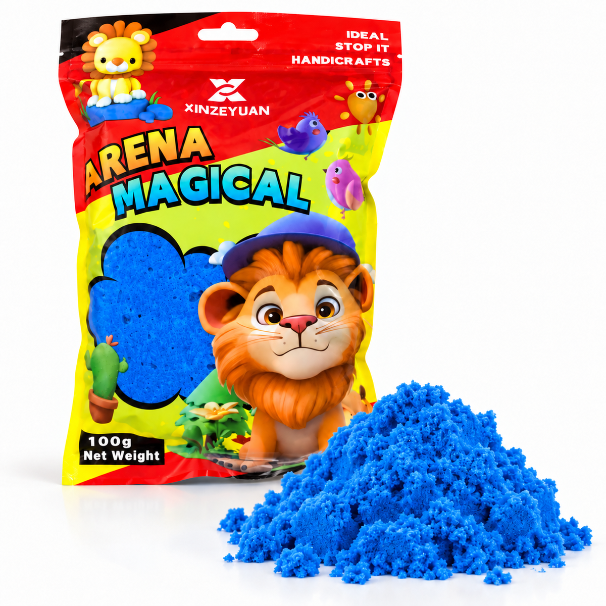 XINZEYUAN Magical Sand 100 g - Blue || رمل سحري XINZEYUAN 100 جم - أزرق