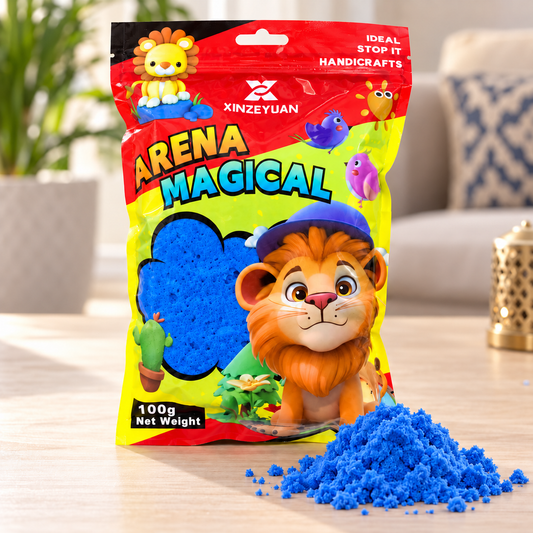 XINZEYUAN Magical Sand 100 g - Blue || رمل سحري XINZEYUAN 100 جم - أزرق