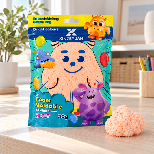 XINZEYUAN Foam Modelling Compound 50 g - Peach || مادة فوم XINZEYUAN للتشكيل 50 جم - خوخي