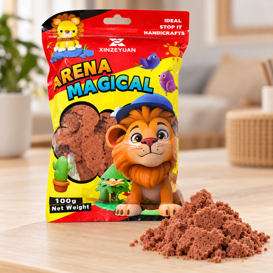 XINZEYUAN Magical Sand 100 g - Brown || رمل سحري XINZEYUAN 100 جم - بني