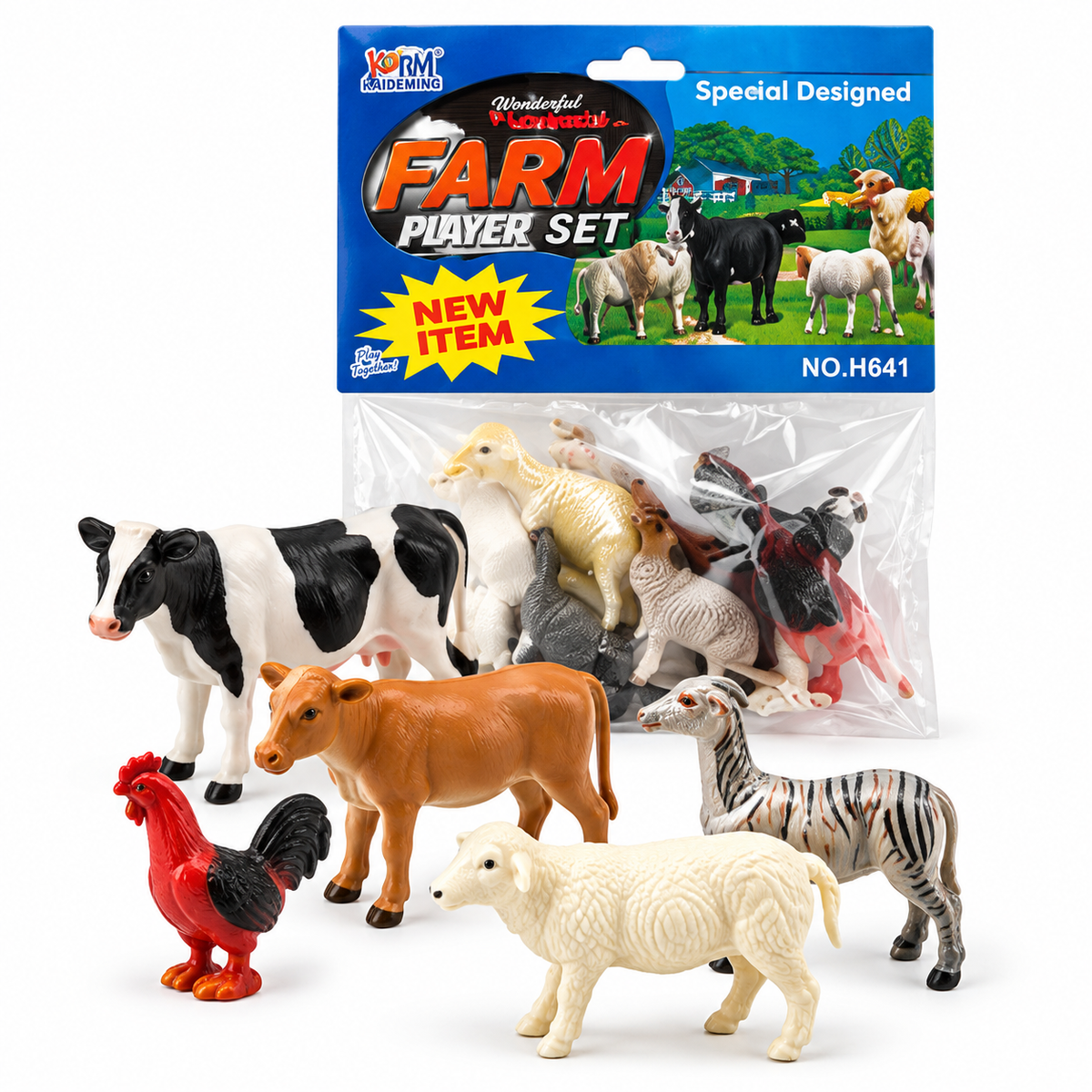 Farm Set H641 Animal Figures || مجموعة مجسمات حيوانات المزرعة H641