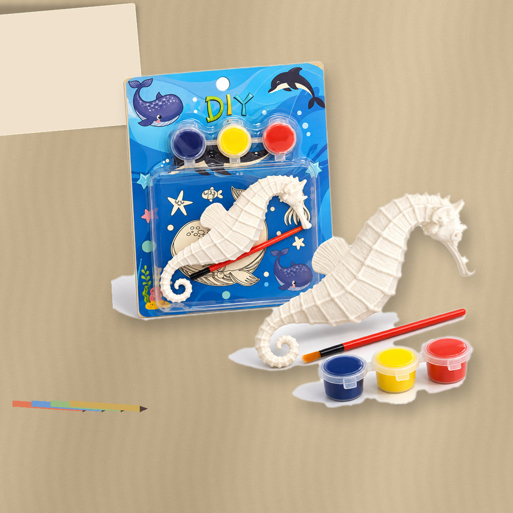Graffiti DIY Seahorse Painting Kit || طقم جرافيتي لتلوين مجسم حصان البحر