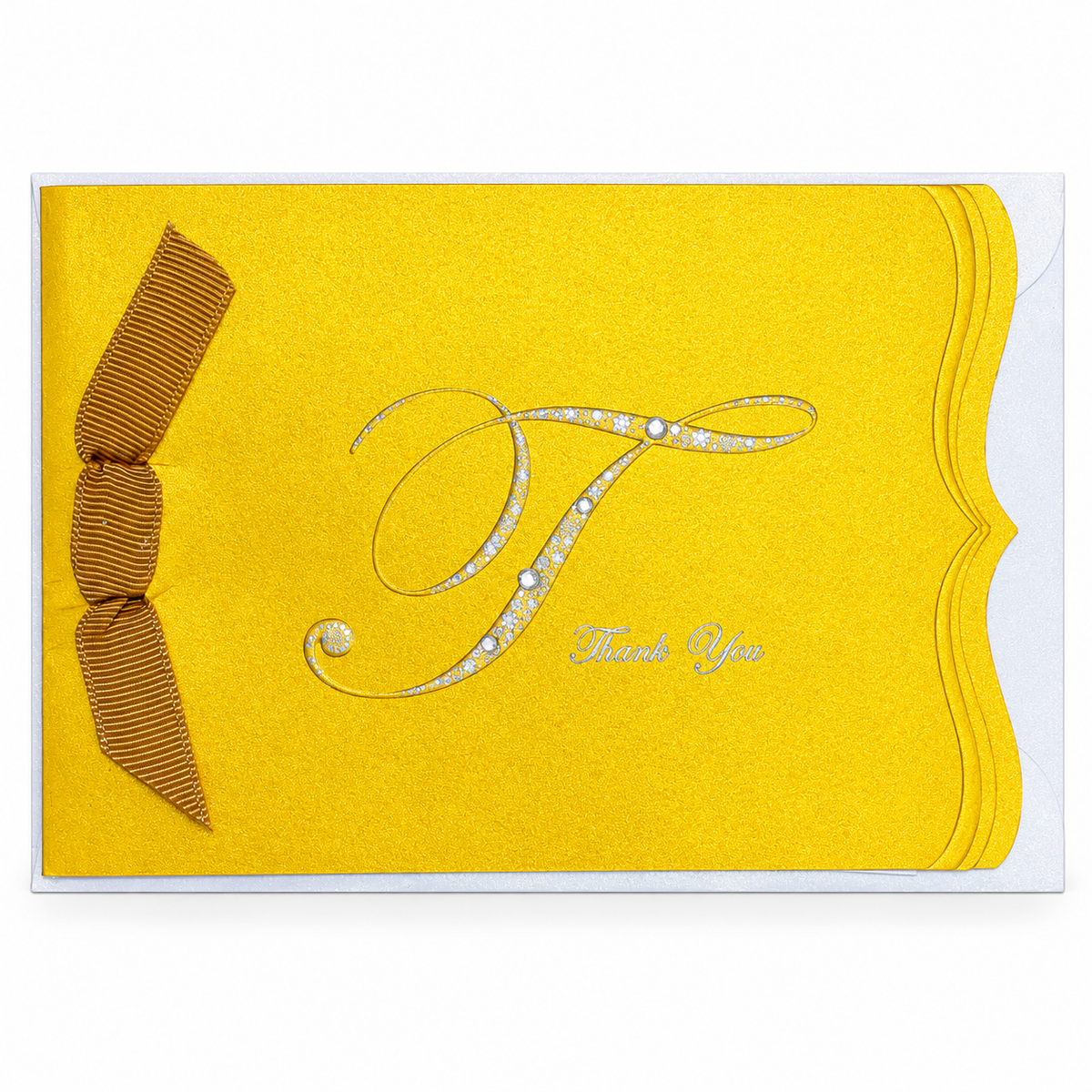 Thank You Greeting Card - Yellow || بطاقة شكر - أصفر
