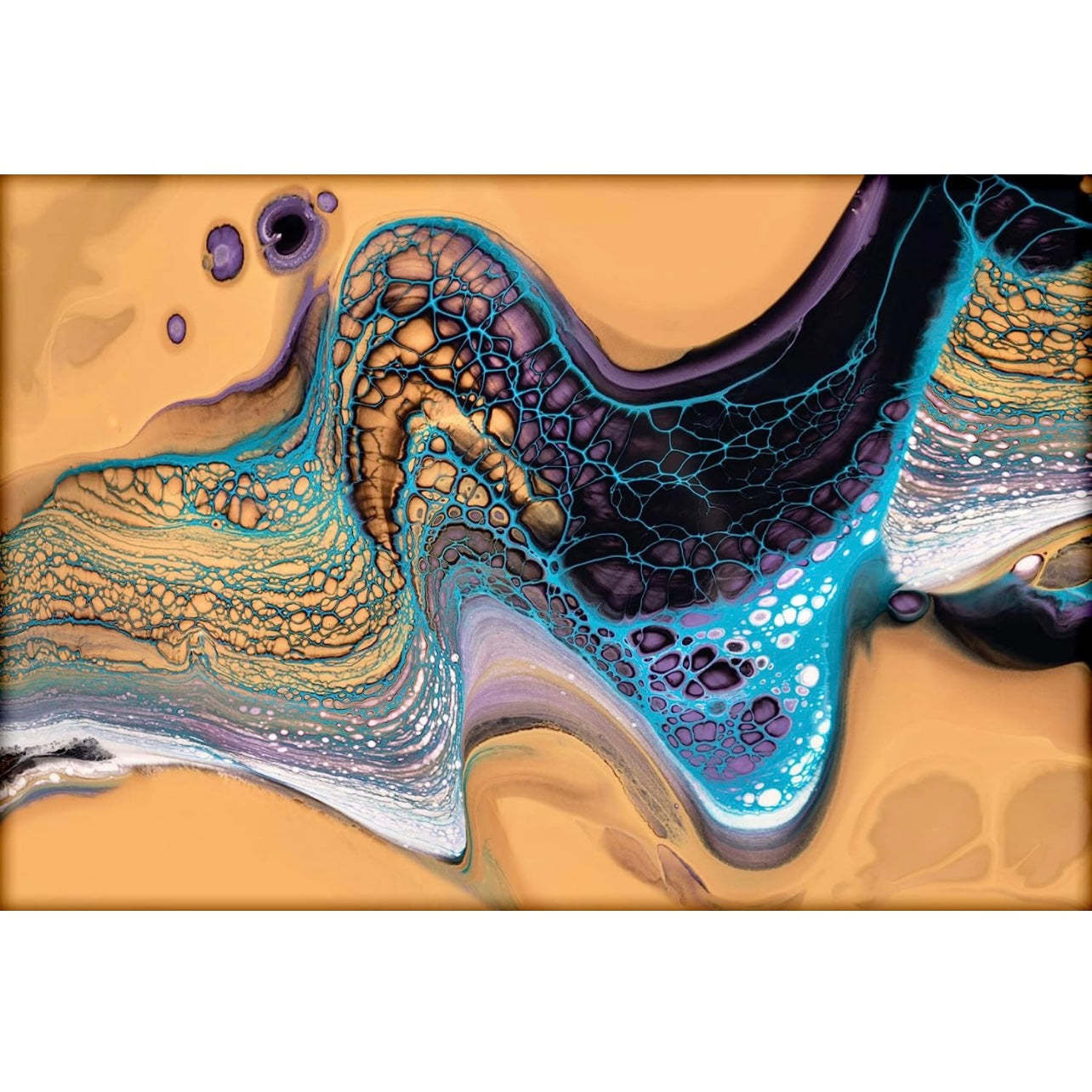 Pebeo Ultimate Pouring Experience Medium X Nancy Wood || طقم الوان اكريليك مع وسيط سكب بيبيو