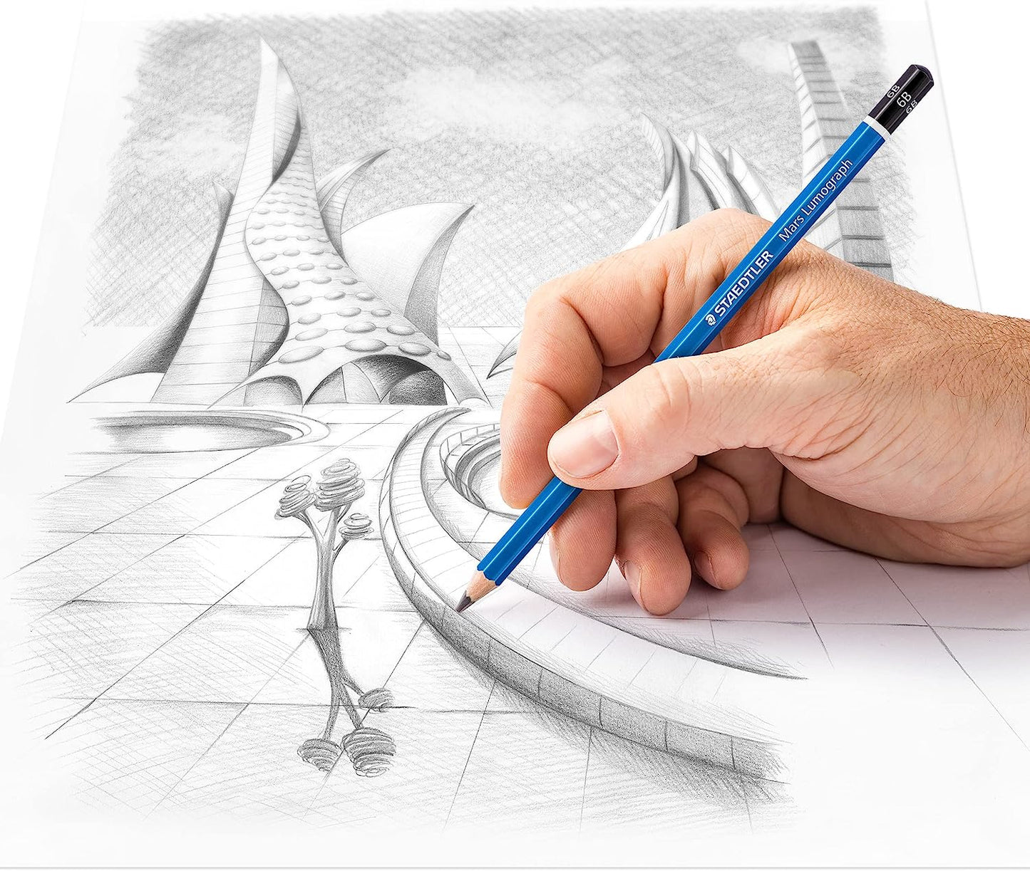 Staedtler Mars Lumograph 12 Sketch Pencils Set || مجموعة اقلام رصاص رسم سكتش ستدلر ١٢ درجة