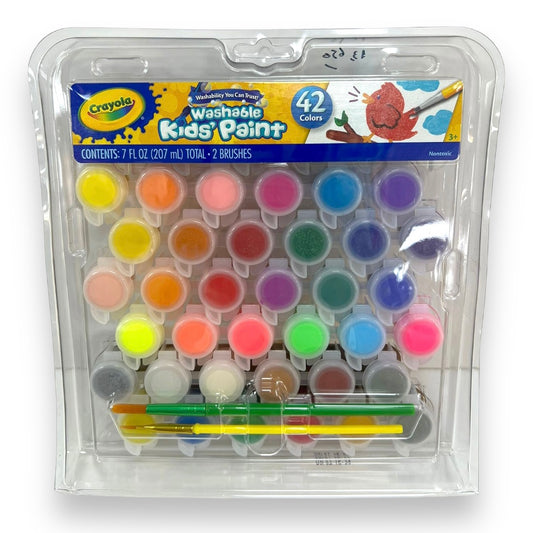 Crayola Kids Washable Paint 42 Colors || الوان رسم كرايولا 42 لون 
