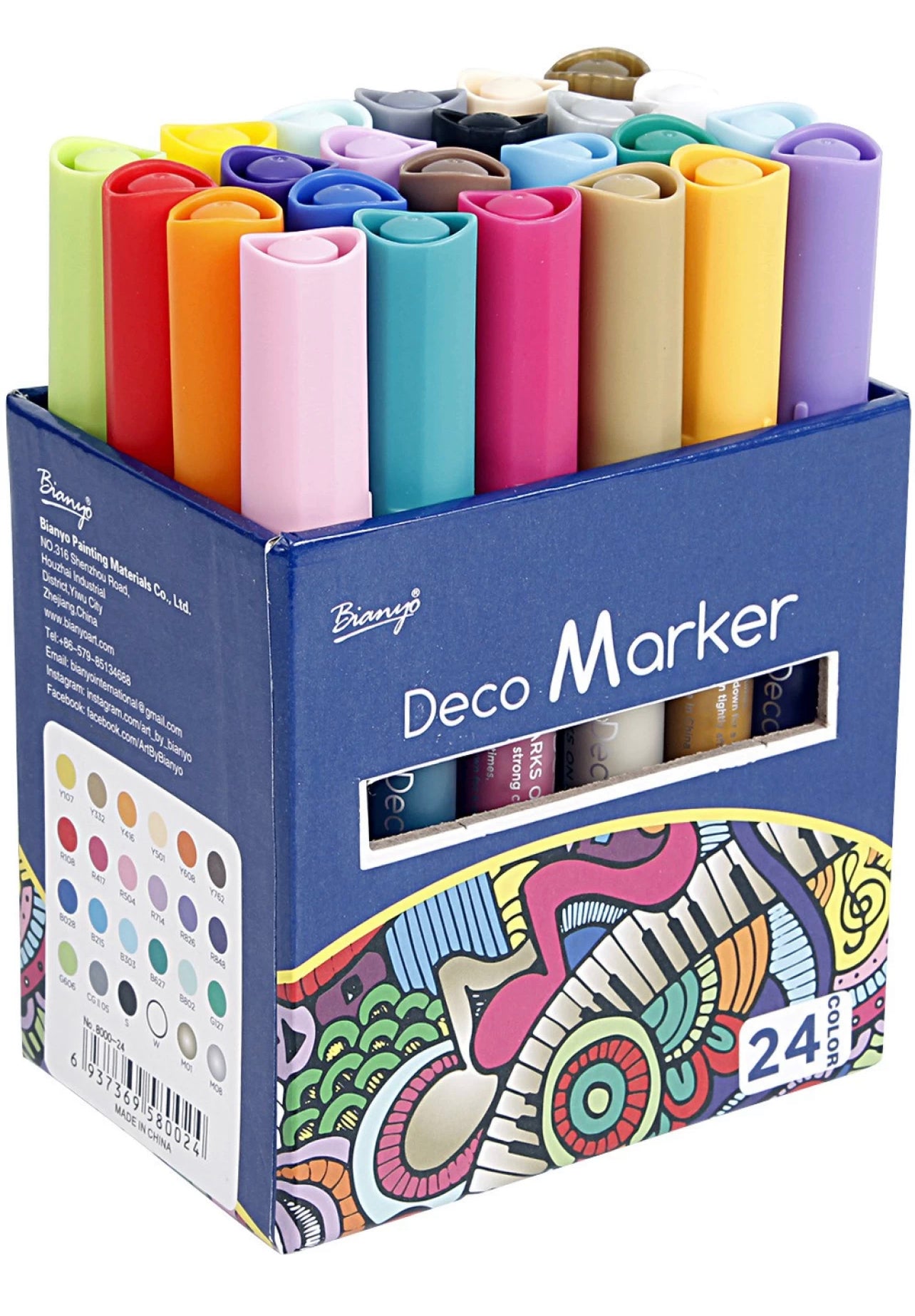 Acrylic Color Markers 24 Set || الوان اكريليك ماركر ٢٤ لون