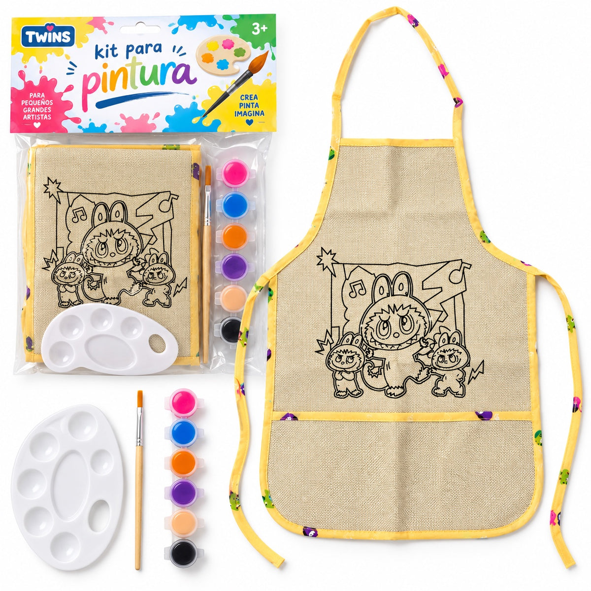 Monster Friends Coloring Apron || مريول تلوين أصدقاء الوحوش