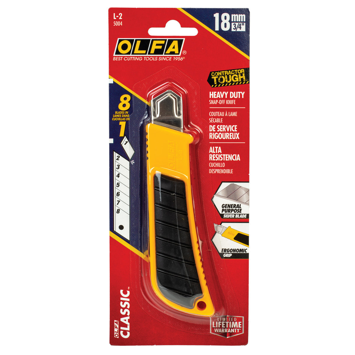 OLFA Heavy Duty Ratchet-lock Utility Cutter || كتر أولفا شديد التحمل بقفل امان