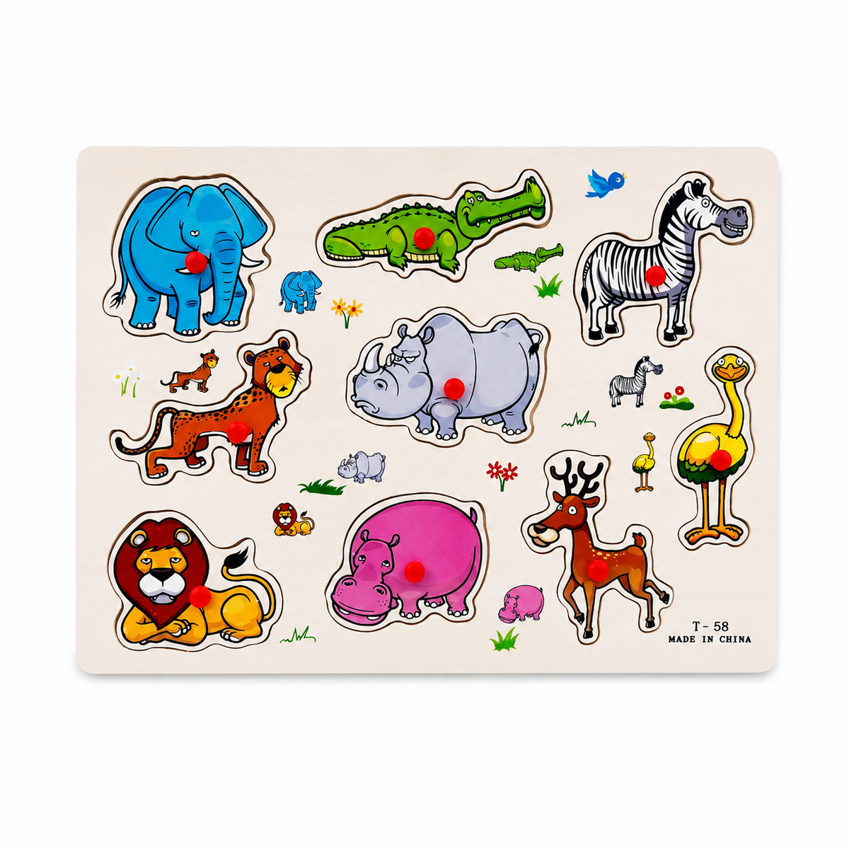 Puzzles Animals 9 Pcs || بازل حيوانات الغابة ٩ قطعة