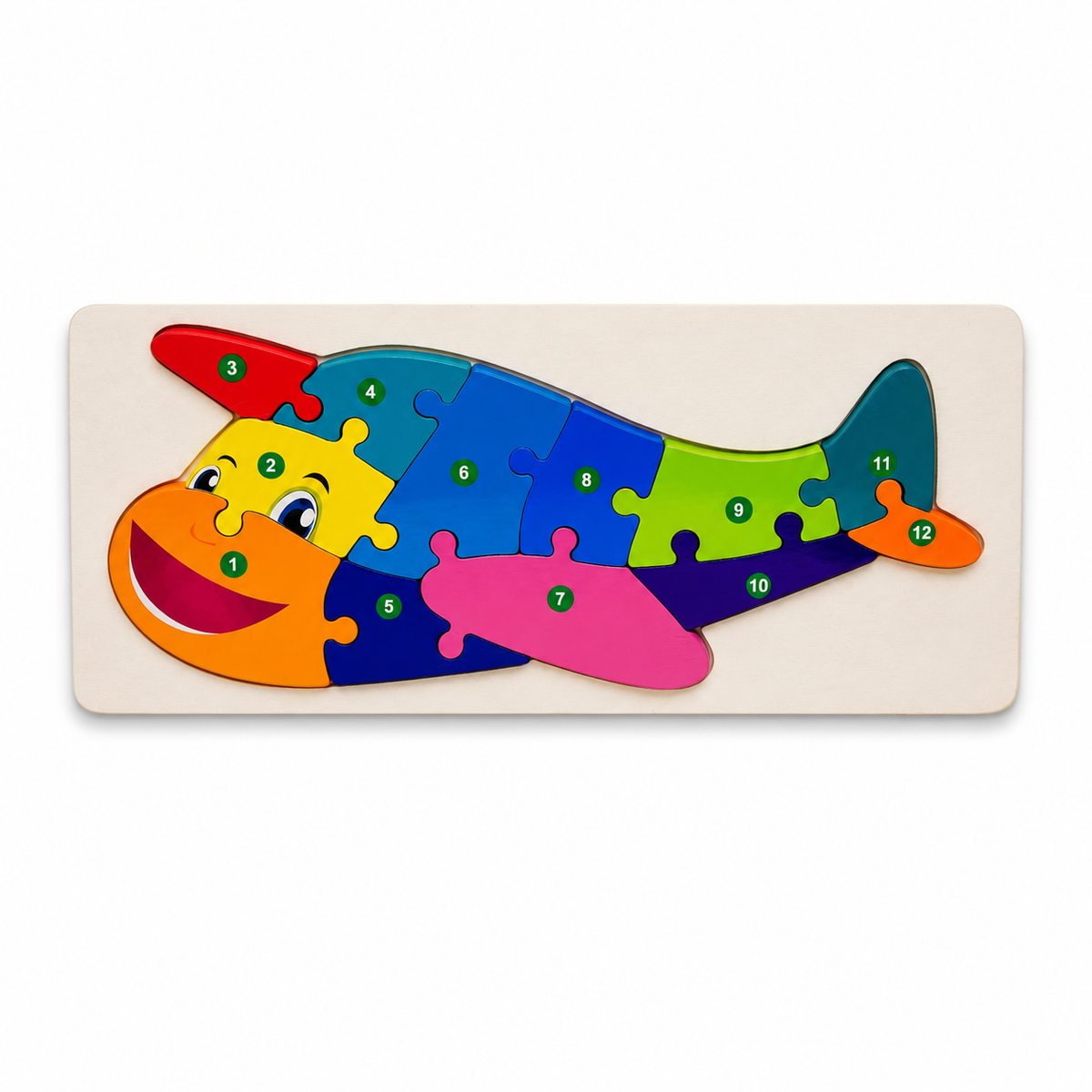 Puzzles Plane 12 Pcs || بازل طياره ١٢ قطعة