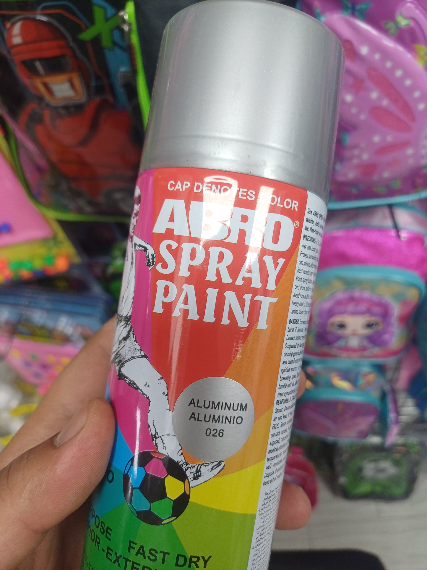 Abro Spray Paint Grey || دهان صبغ رش سبراي ابرو رمادي