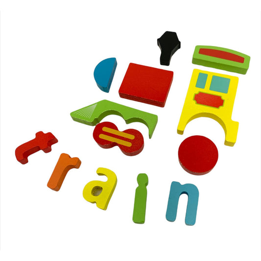 Train Puzzle || بازل تعليمي انجليزي شكل قطار