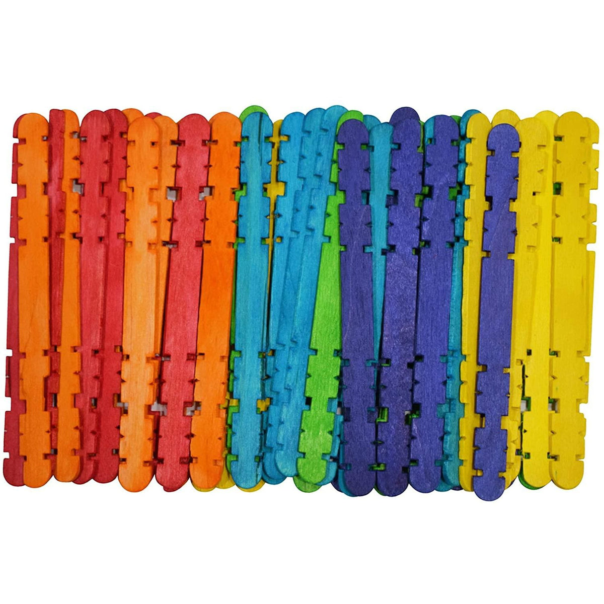 Colored Popsicle Sticks || اعواد خشب ملونة متقطعة