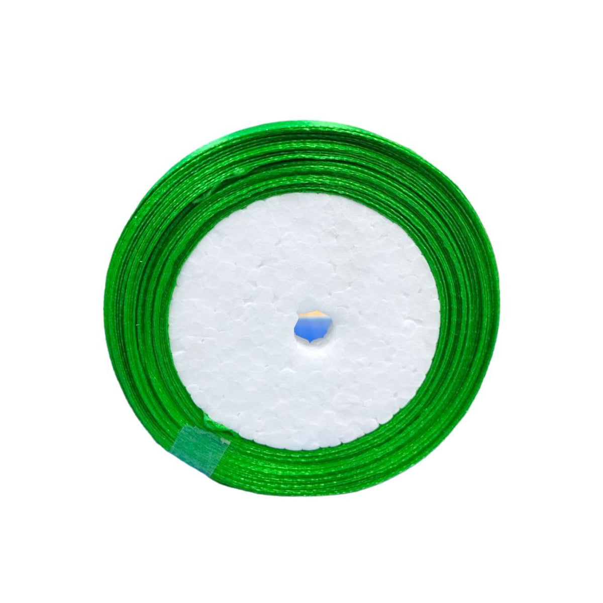 Satin Ribbon 1 Cm Green || ريبون ساتان ١ سم لون اخضر