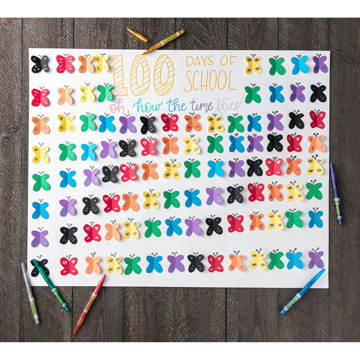 Crayola Glitter Markers 6 Colors || الوان شمعية كرايولا قلتر زري 6 لون