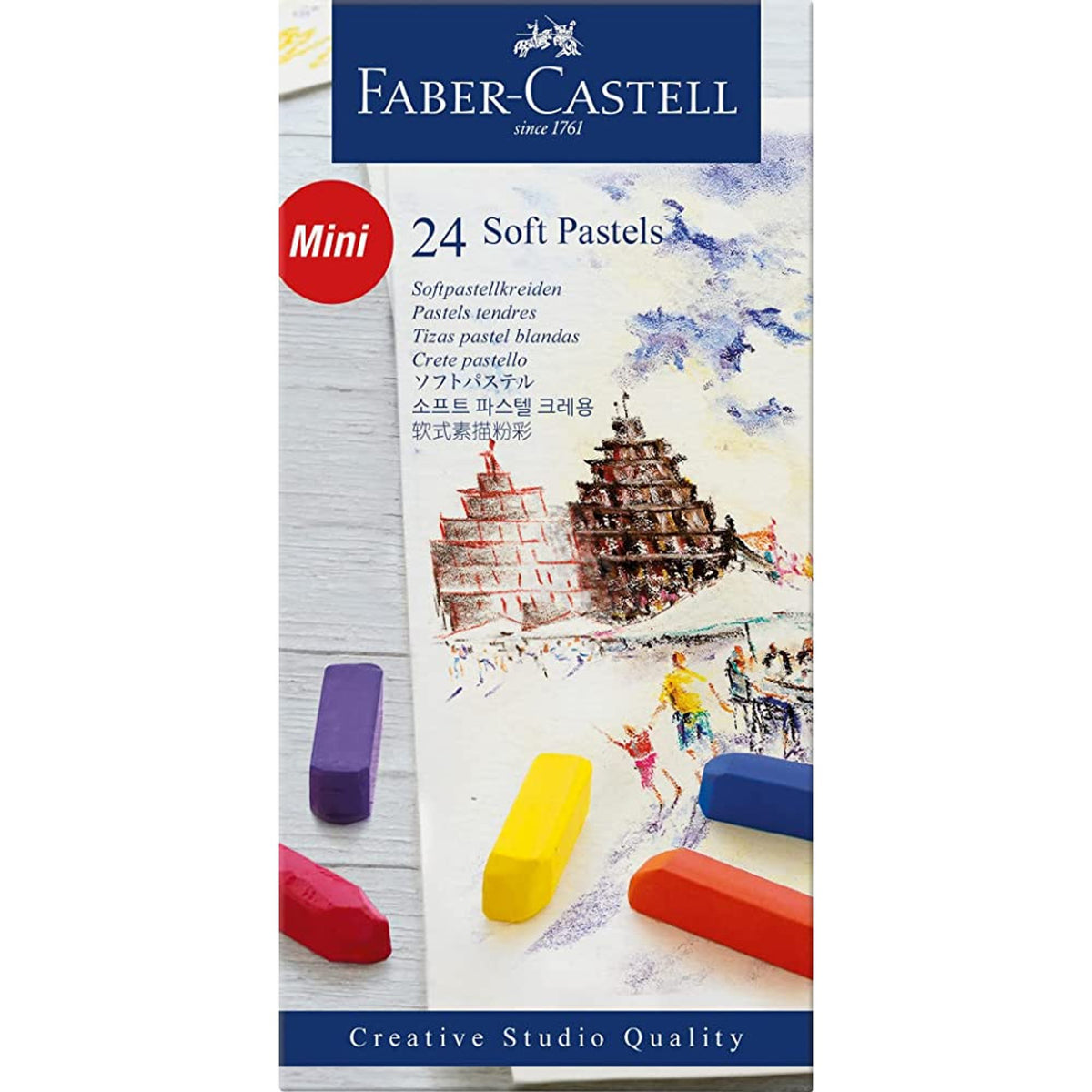 Faber Castell Mini Pastel Set 24 Colors || الوان باستيل ميني ٢٤ لون فيبر كاستل